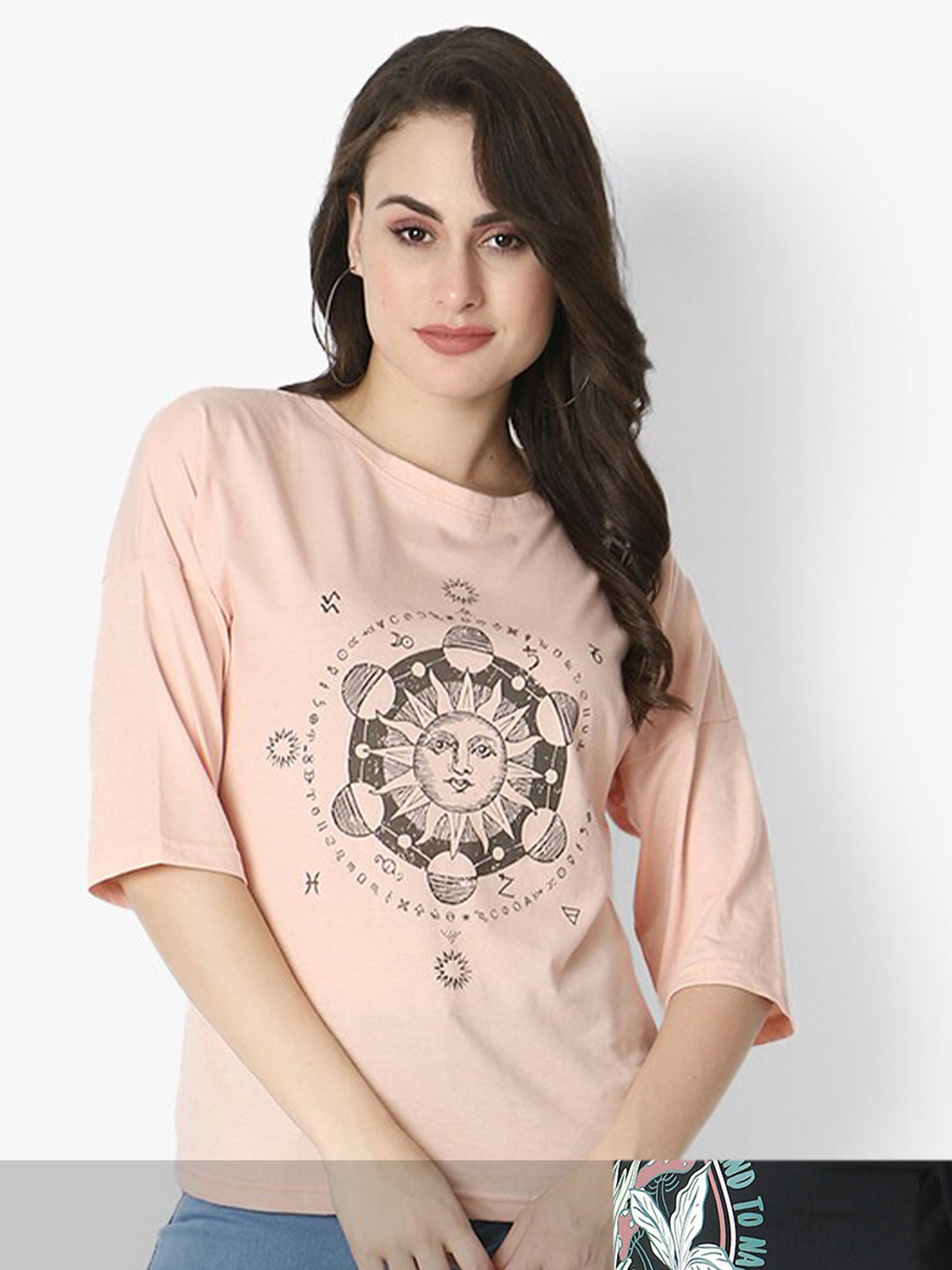 Again fashions Pack Of 2 Printed Cotton T-shirt