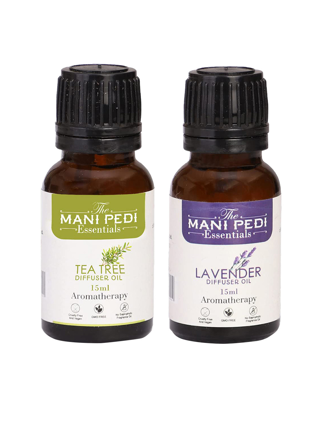 The Mani Pedi Essentials Set Of 2 Teatree & Lavender Diffuser Oil 15 ml