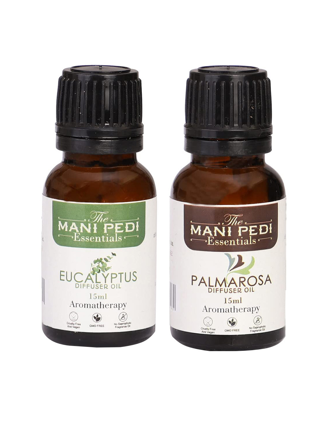 The Mani Pedi Essentials Set Of 2 Palmarosa & Eucalyptus Diffuser Oil 15 ml