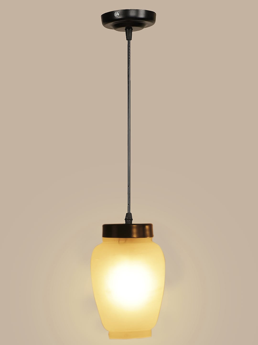 Devansh White Cluster Glass Hanging Lamp