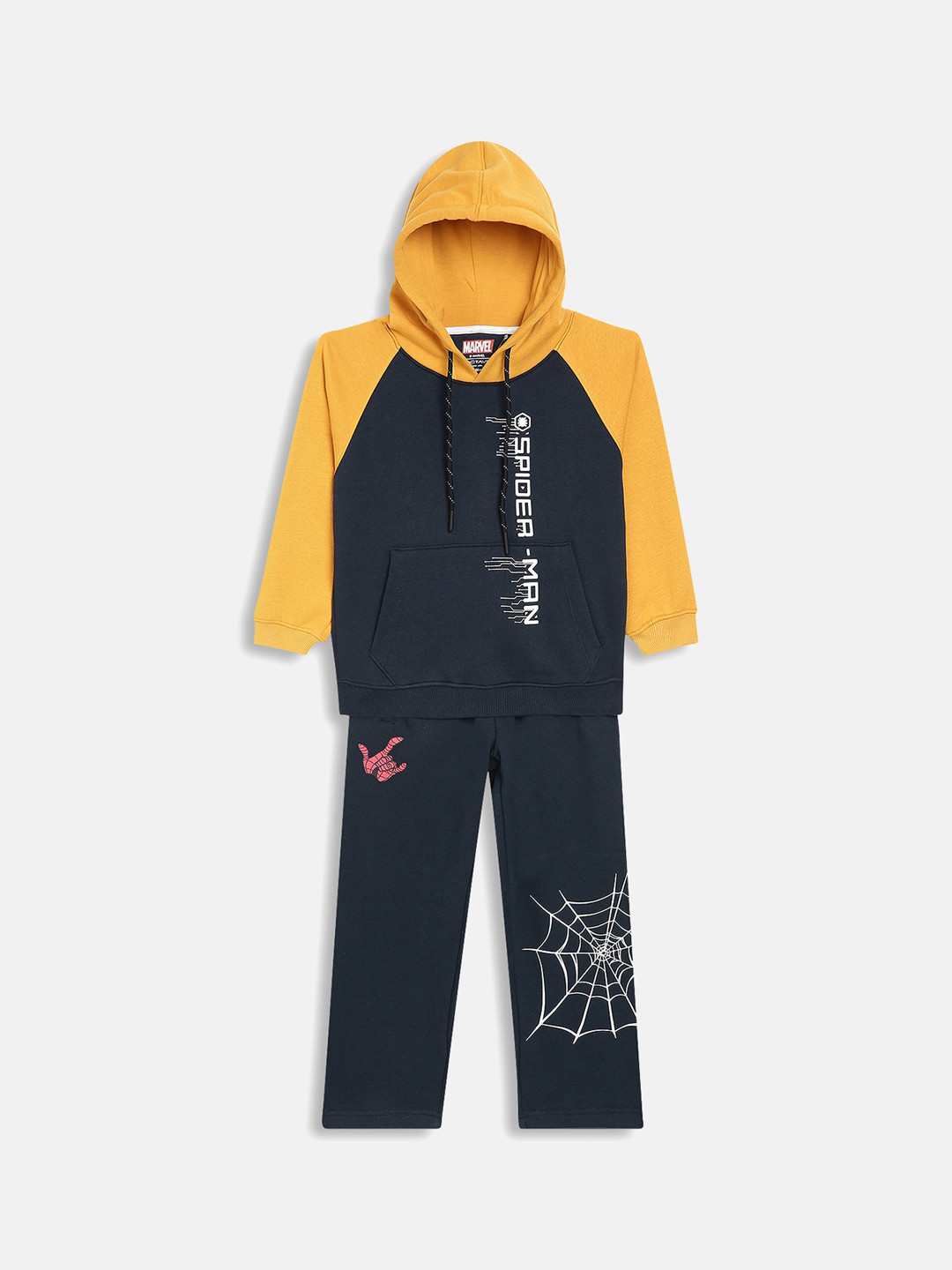 Octave Boys Yellow & Black  Printed Tracksuits