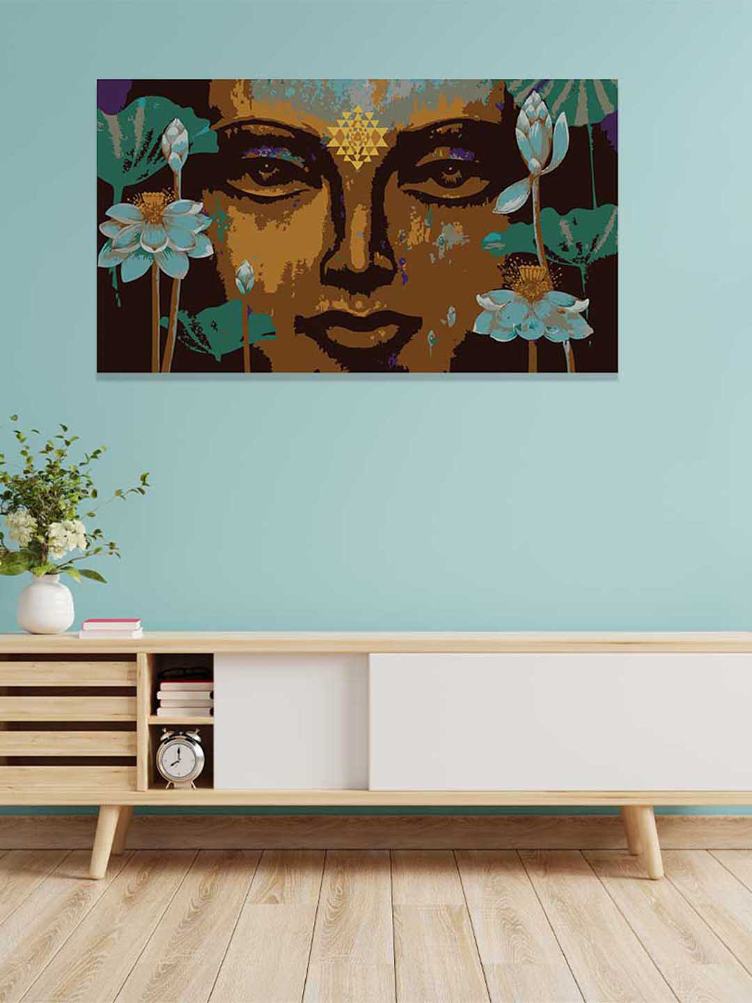 RANGOLI Shree Murti Canvas Wall Rectangle Paintings Wall Art - 18 x 12 In