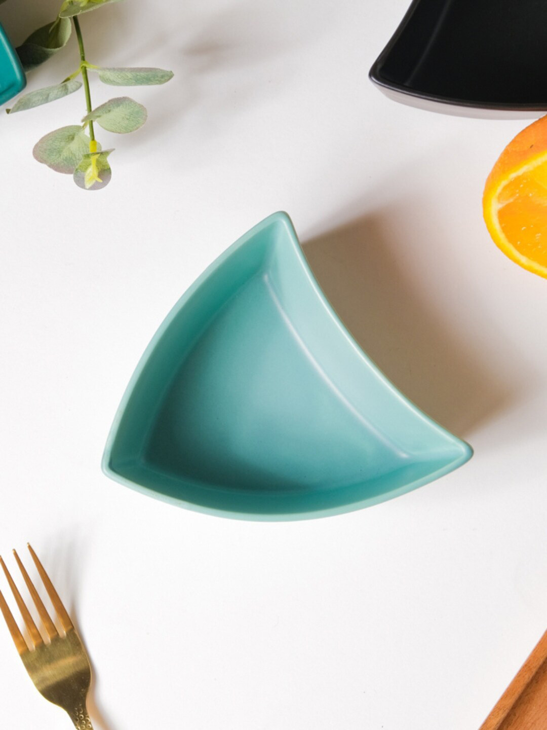 Nestasia Green Microwave Safe Ceramic Glossy Bowl 200 ml