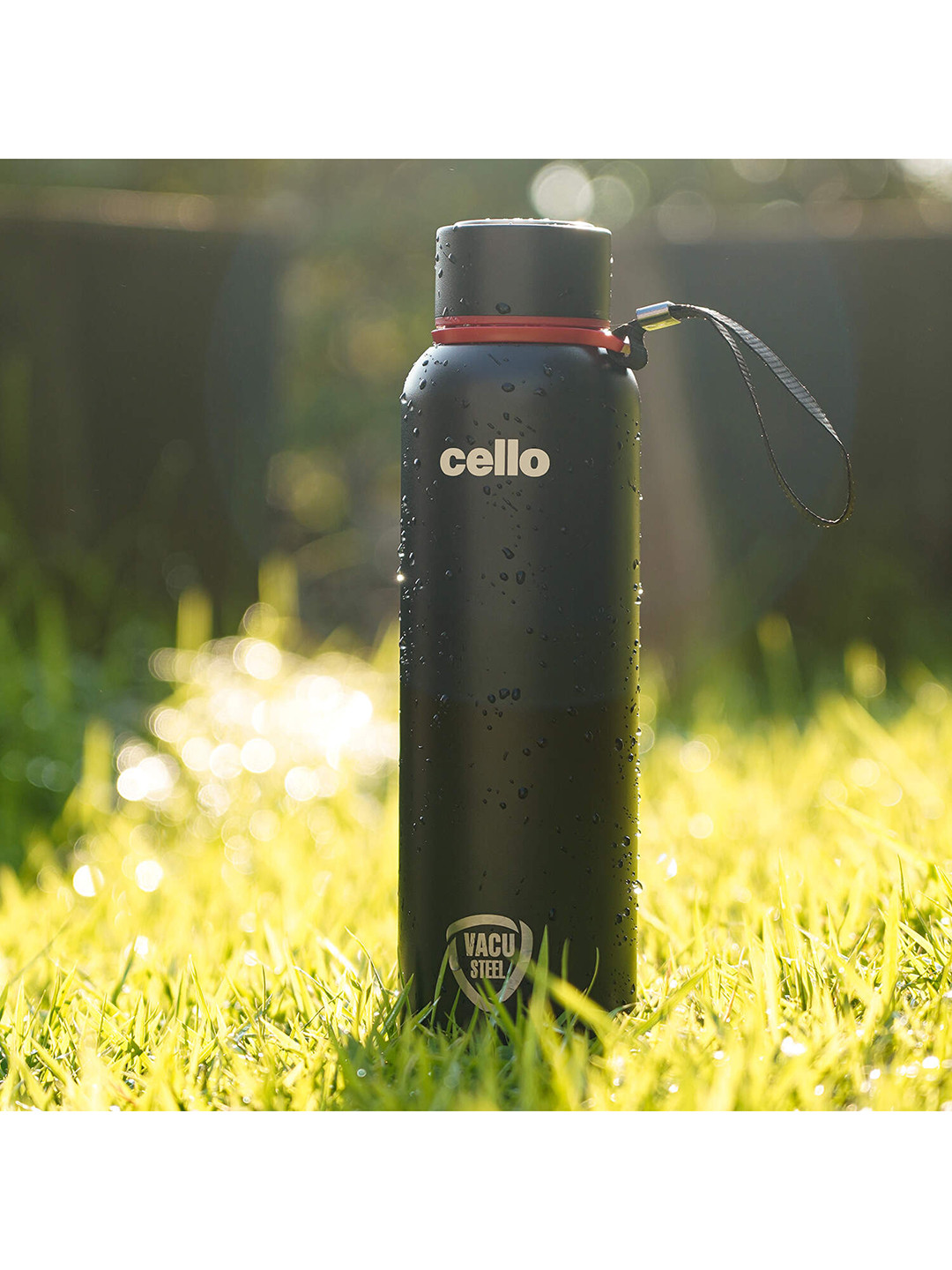 Cello Green Duro Tuff Series Kent Double Walled Stainless Steel Water Bottle 900 ml