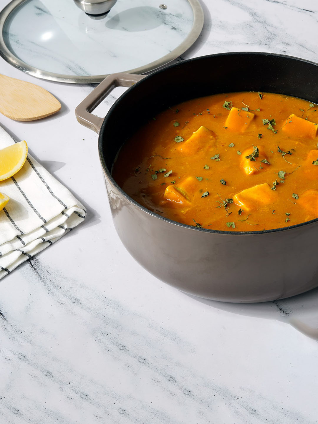 MEYER Enamel Grey Cast Iron Cooking Pot