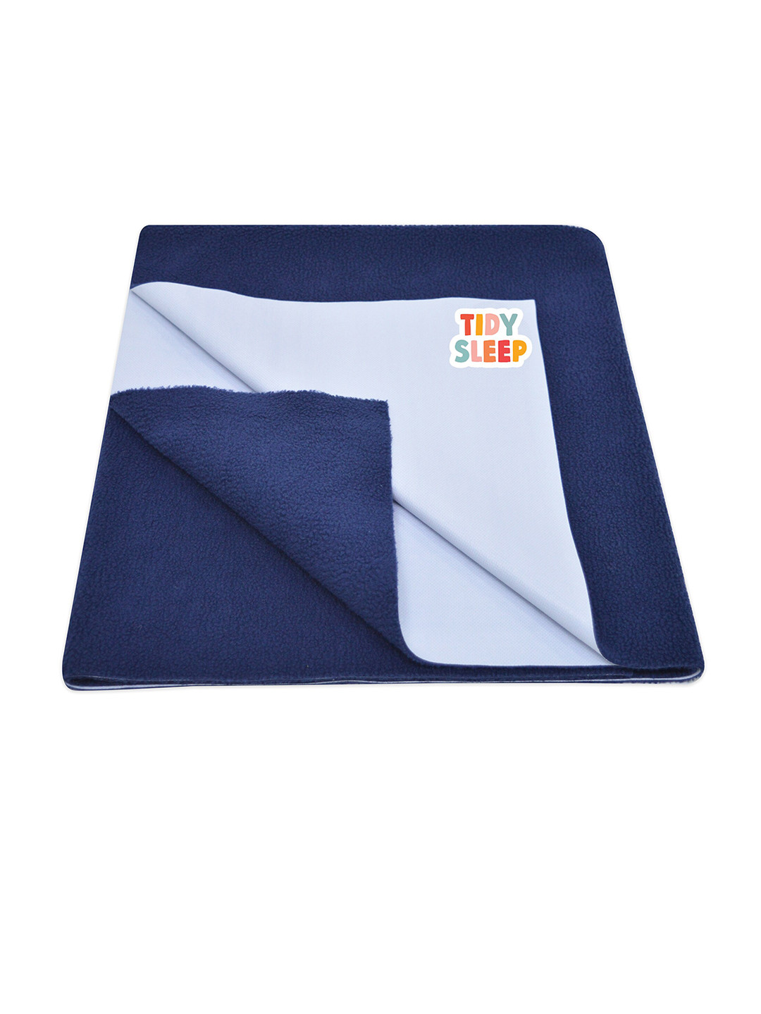 TIDY SLEEP Kids Blue Solid Water Resistant Dry Sheet
