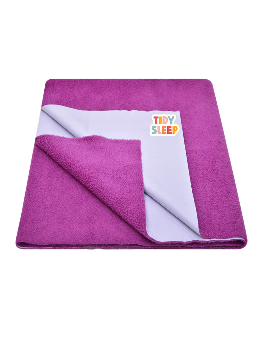 TIDY SLEEP Kids Purple Solid Extra Large Water Resistant Baby Dry Sheet