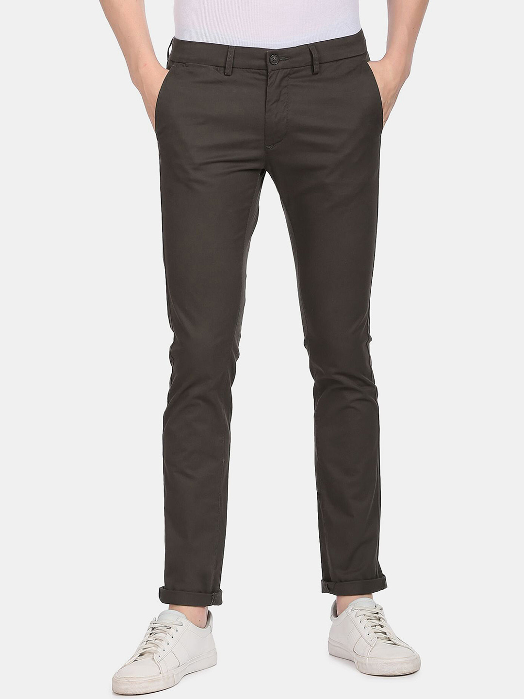 Arrow Sport Men Cotton Slim Fit Casual Trousers