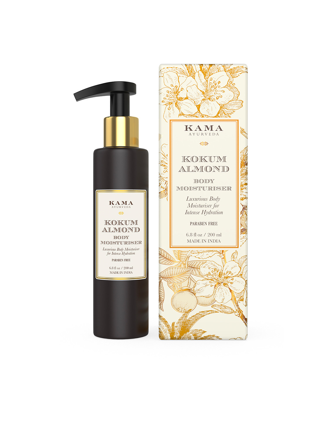 KAMA AYURVEDA Kokum Almond Body Moisturiser for Intense Hydration - 200 ml