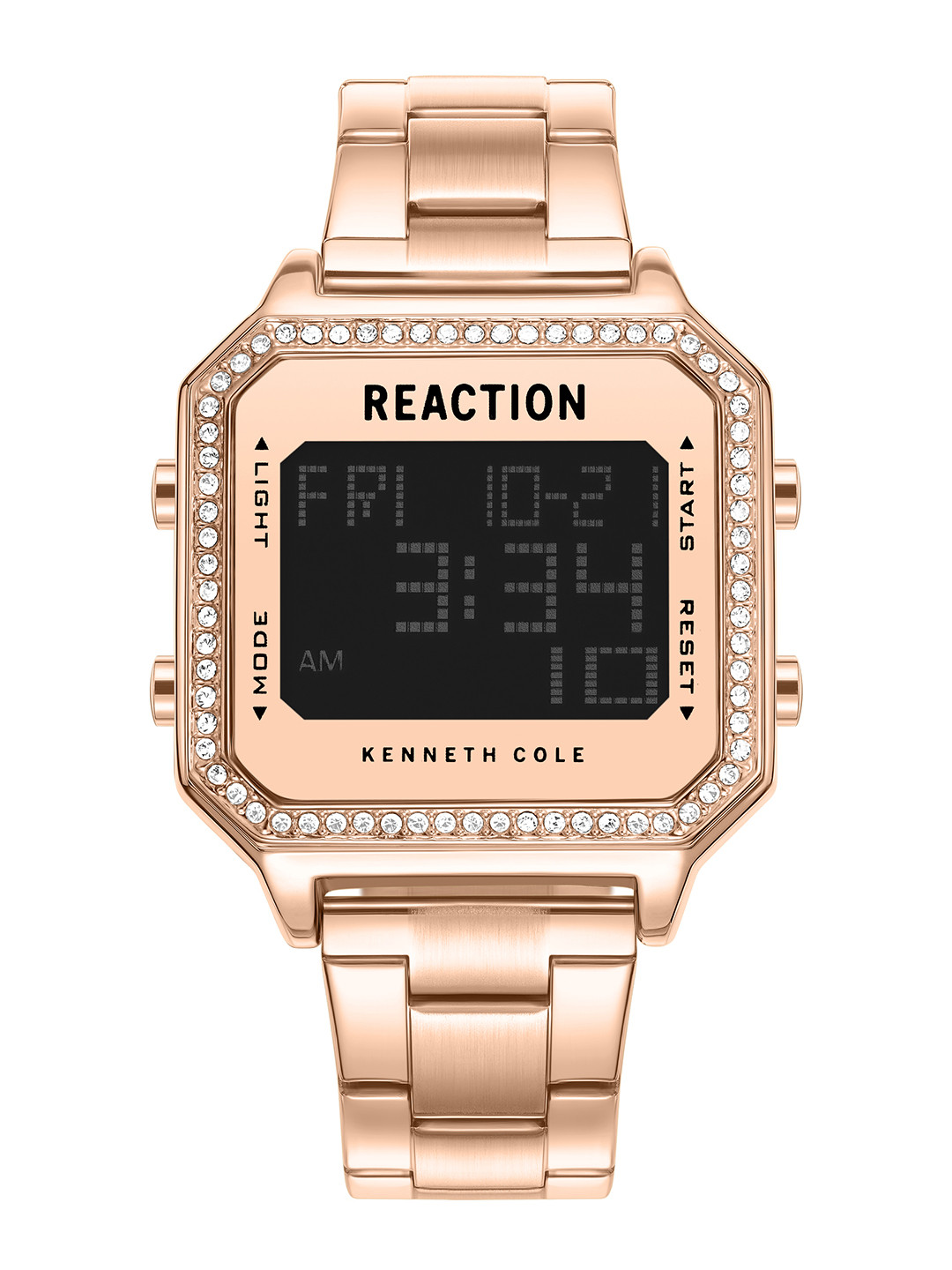 REACTION KENNETH COLE Women Rose Gold-Toned Dial & Straps Digital Watch KRWGJ9007903