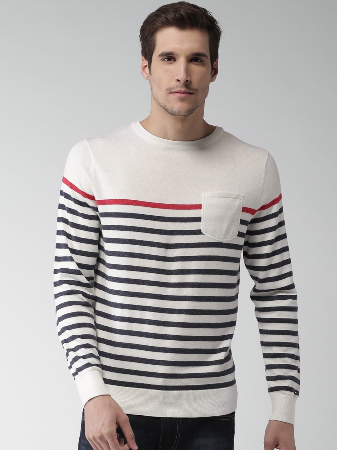 striped pullover men