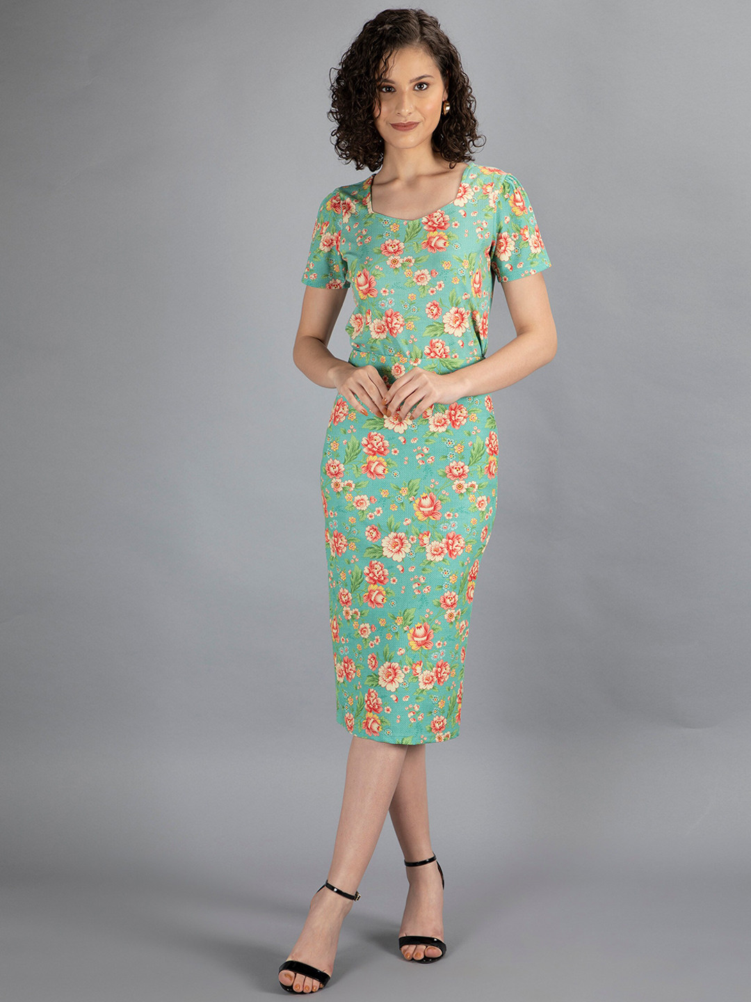 NEUDIS Women Green Printed Co-Ords