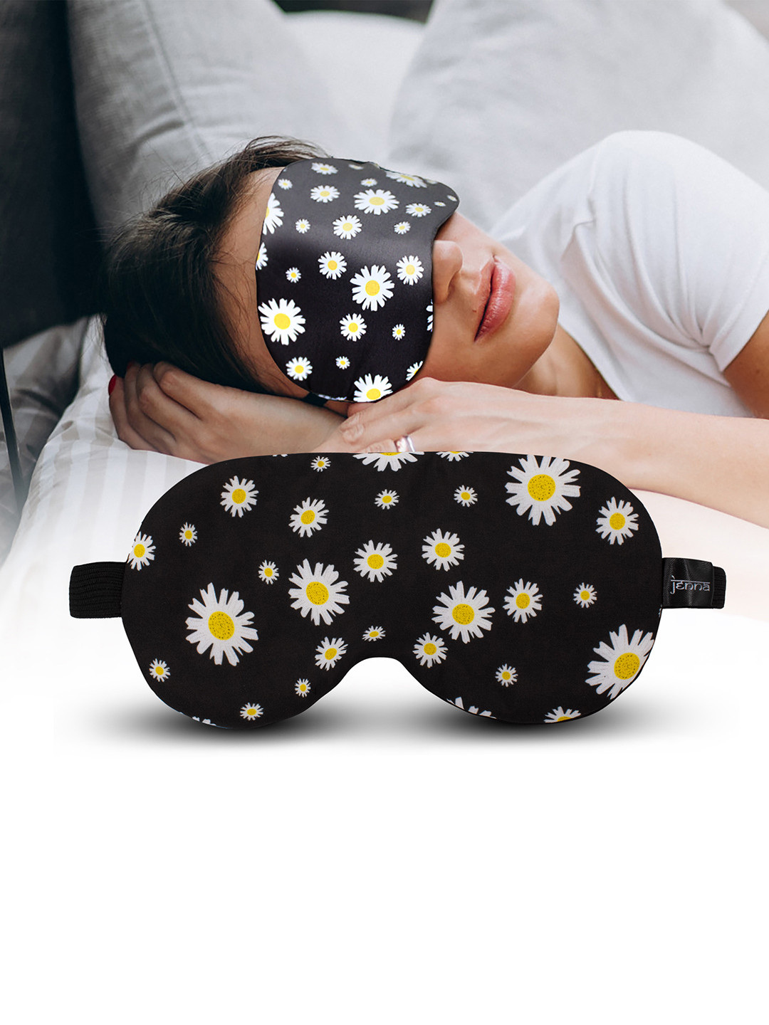 JENNA Printed Flowers Sleeping Eye Mask