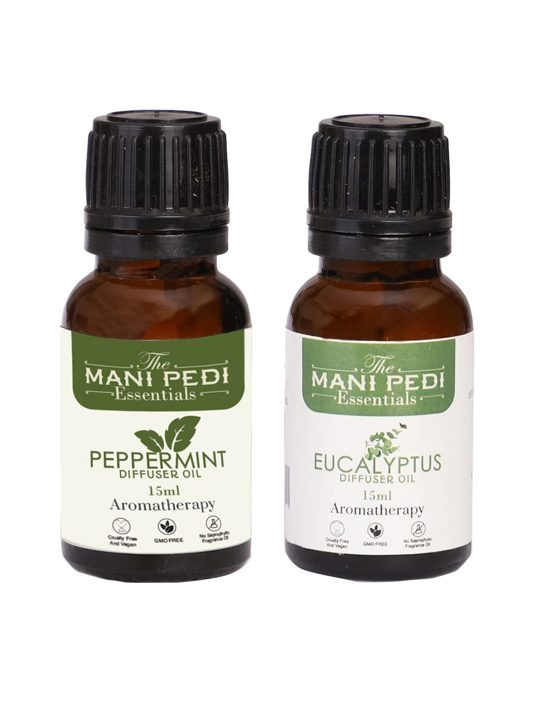 The Mani Pedi Essentials Pack Of 2  Brown Aroma Oil Diffusers 15 ml