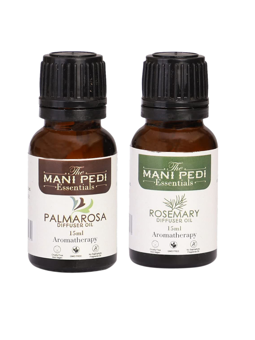 The Mani Pedi Essentials Set Of 2 Palmarosa & Rosemary Diffuser Oil 15 ml