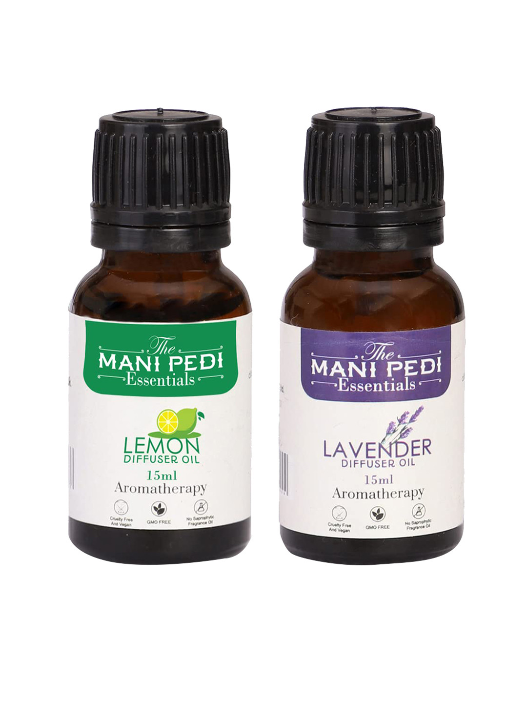 The Mani Pedi Essentials Set Of 2  Lavender & Lemon Diffuser Oil 15 ml