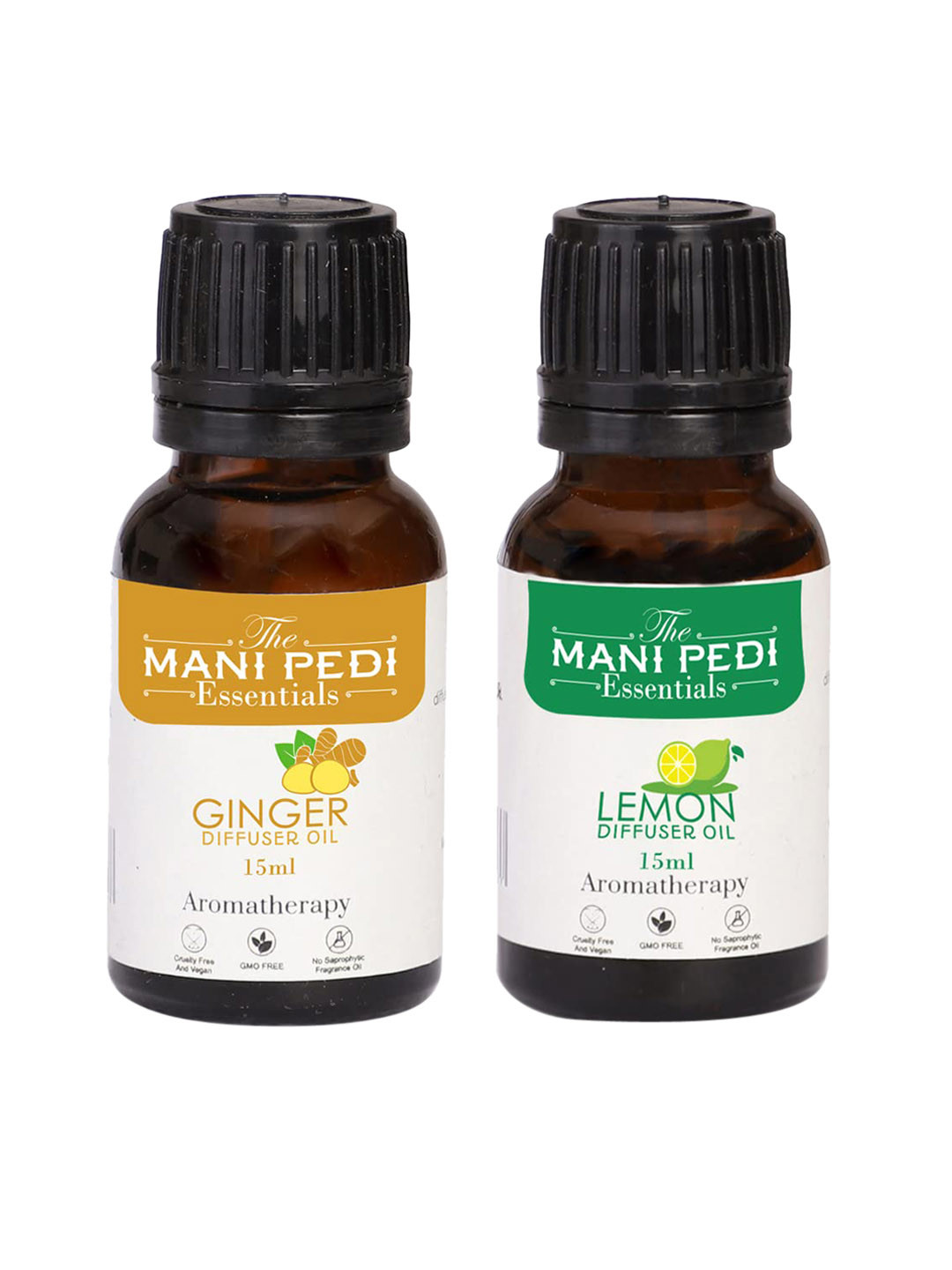 The Mani Pedi Essentials Set Of 2 Ginger & Lemon Diffuser Oil 15 ml