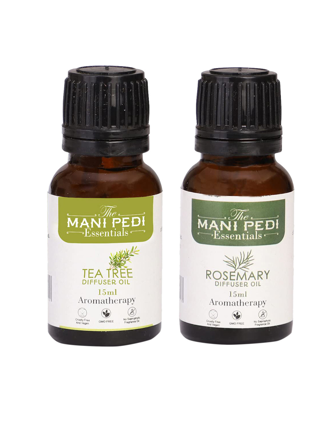 The Mani Pedi Essentials Set Of 2 Rosemary & Tea Tree Diffuser Oil 15 ml