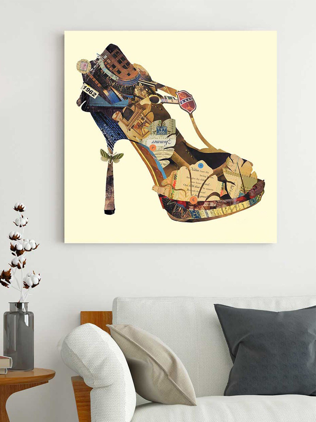 Art Street High Heels Printed Square Portrait Paintings Wall Art - 22x22In