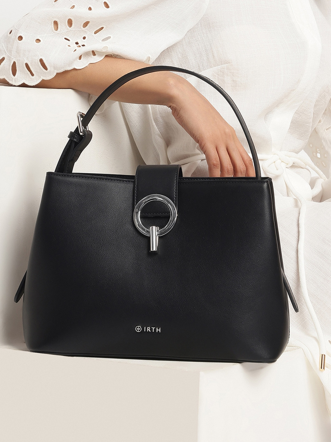 IRTH by House of Titan Women Structured Shoulder Bag