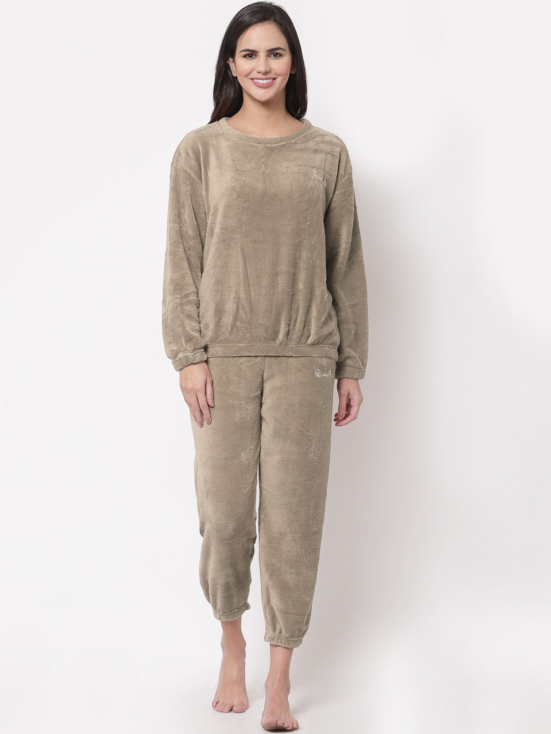 Arrabi Women Beige Night suit