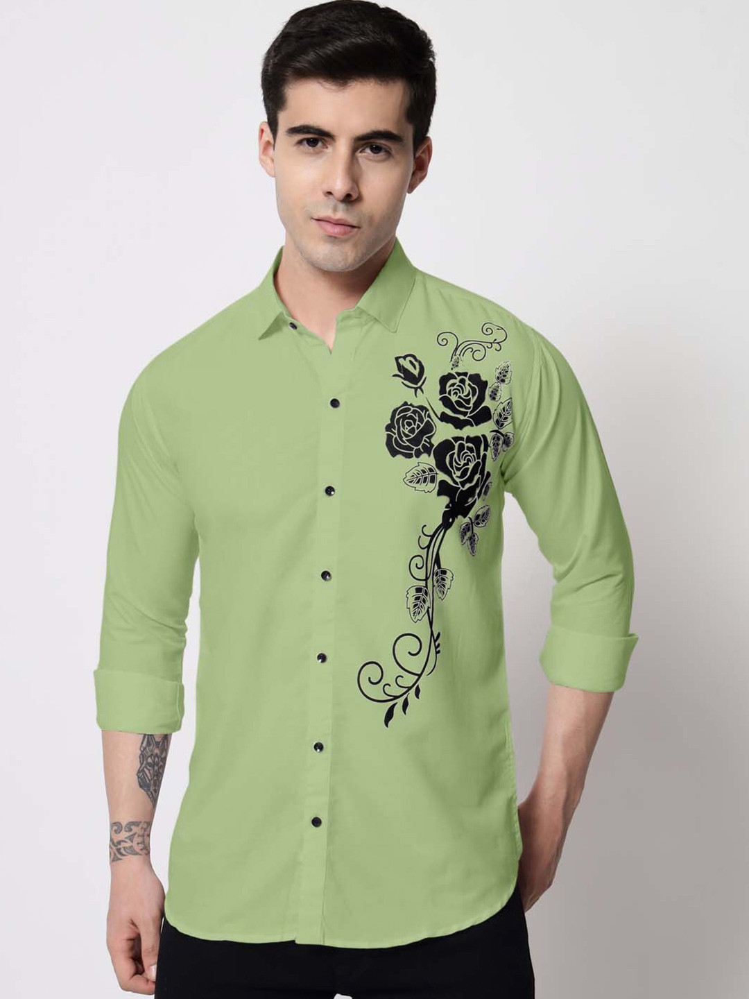 Zombom Standard Floral Printed Casual Shirt