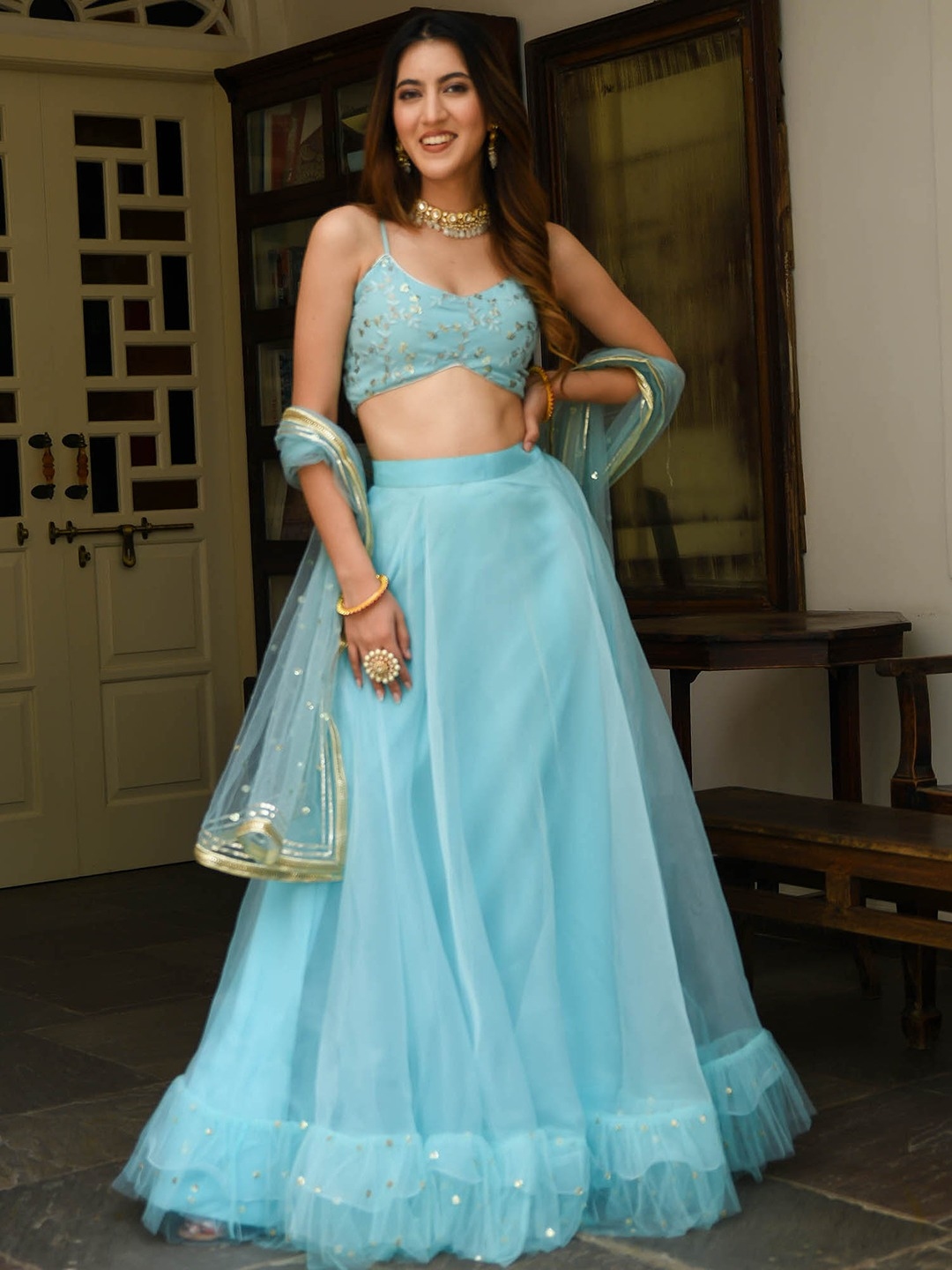 Lavanya The Label Embellished Ready to Wear Lehenga Choli With