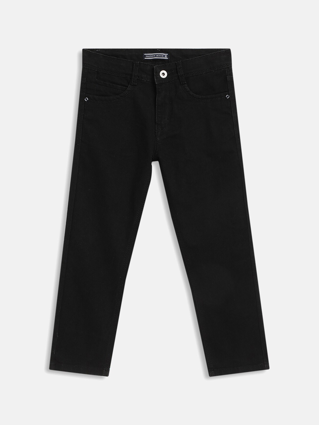 Octave Boys Black Dark Fade Mid-Rise Cotton Jeans