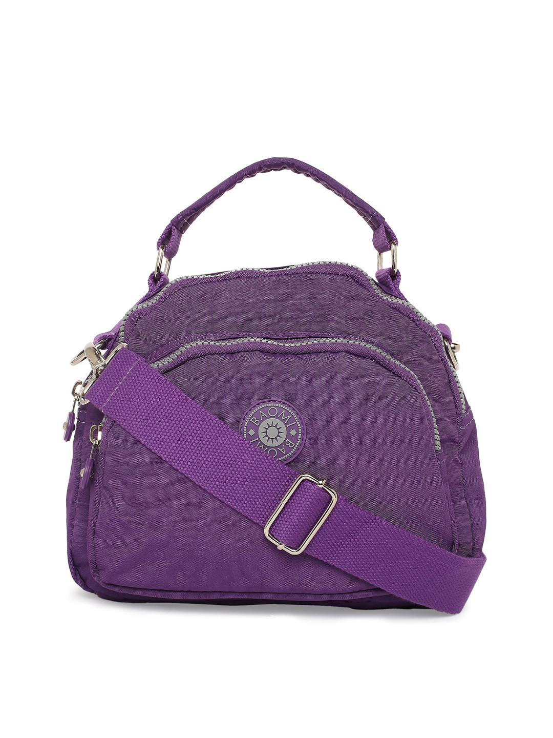 BAOMI Purple Structured Sling Bag