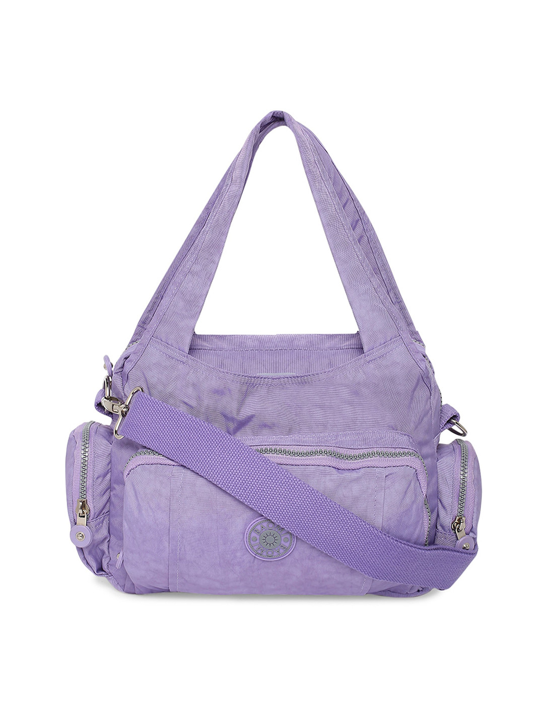BAOMI Purple Structured Shoulder Bag