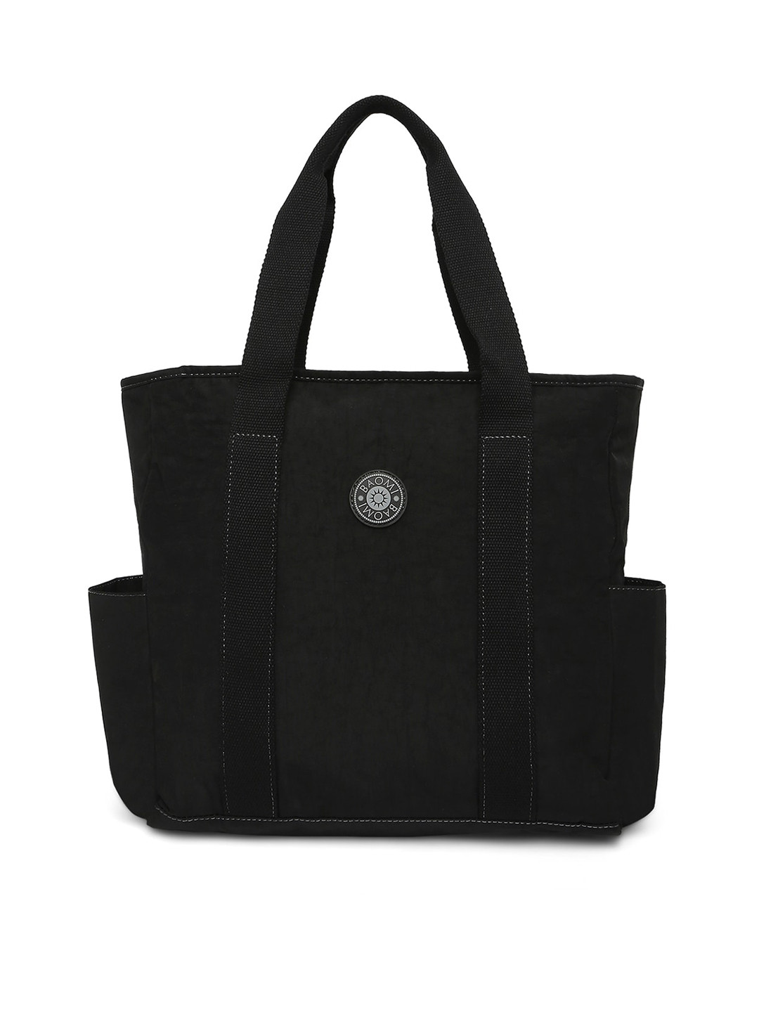 BAOMI Black Oversized Shopper Tote Bag