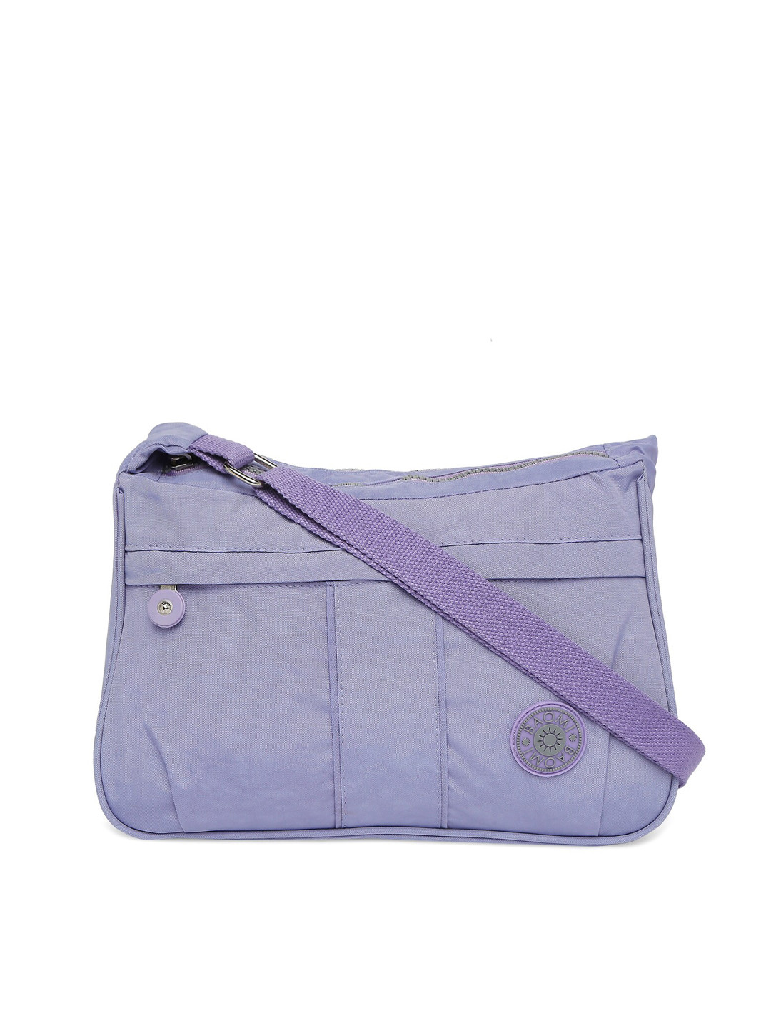 BAOMI Lavender Structured Sling Bag