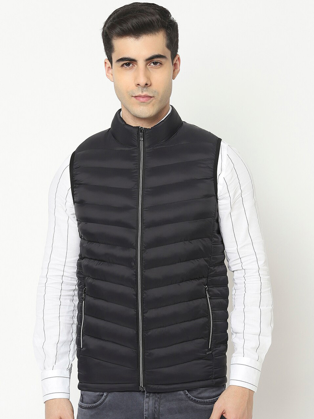 Crimsoune Club Men Black Lightweight Puffer Jacket