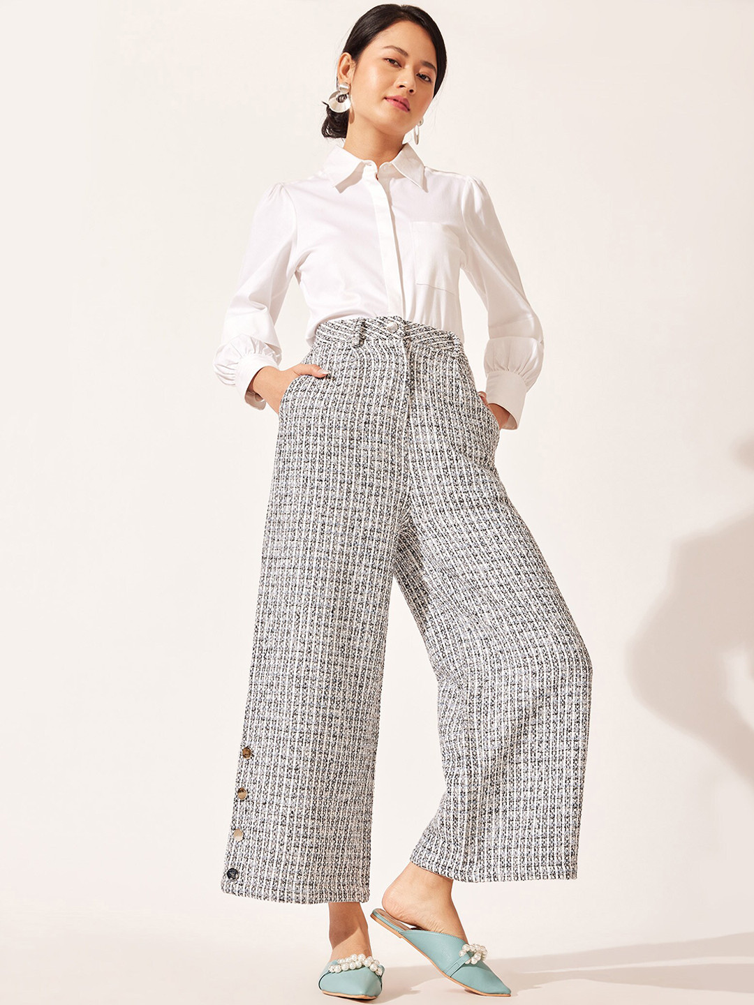 パンツ eaphi WOOL BELTED PANTS (size1) eaphi WOOL BELTED PANTS (size1)