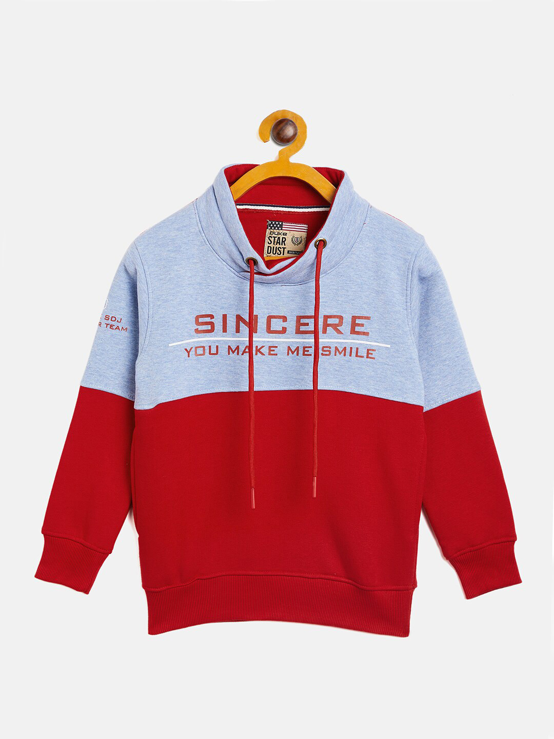 Duke Boys Blue Colourblocked Hooded Sweatshirt