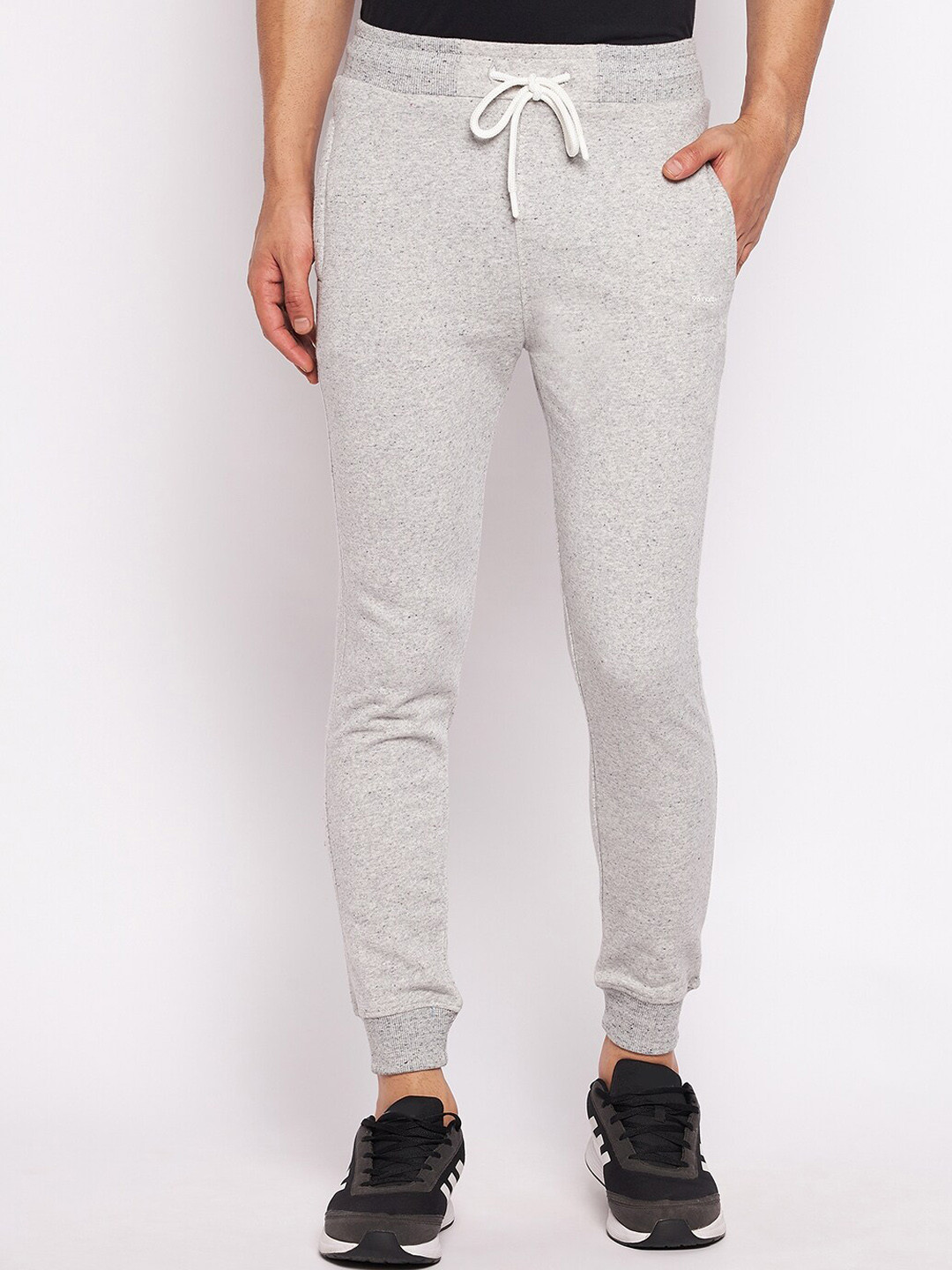 98 Degree North Men Grey Self Design Joggers