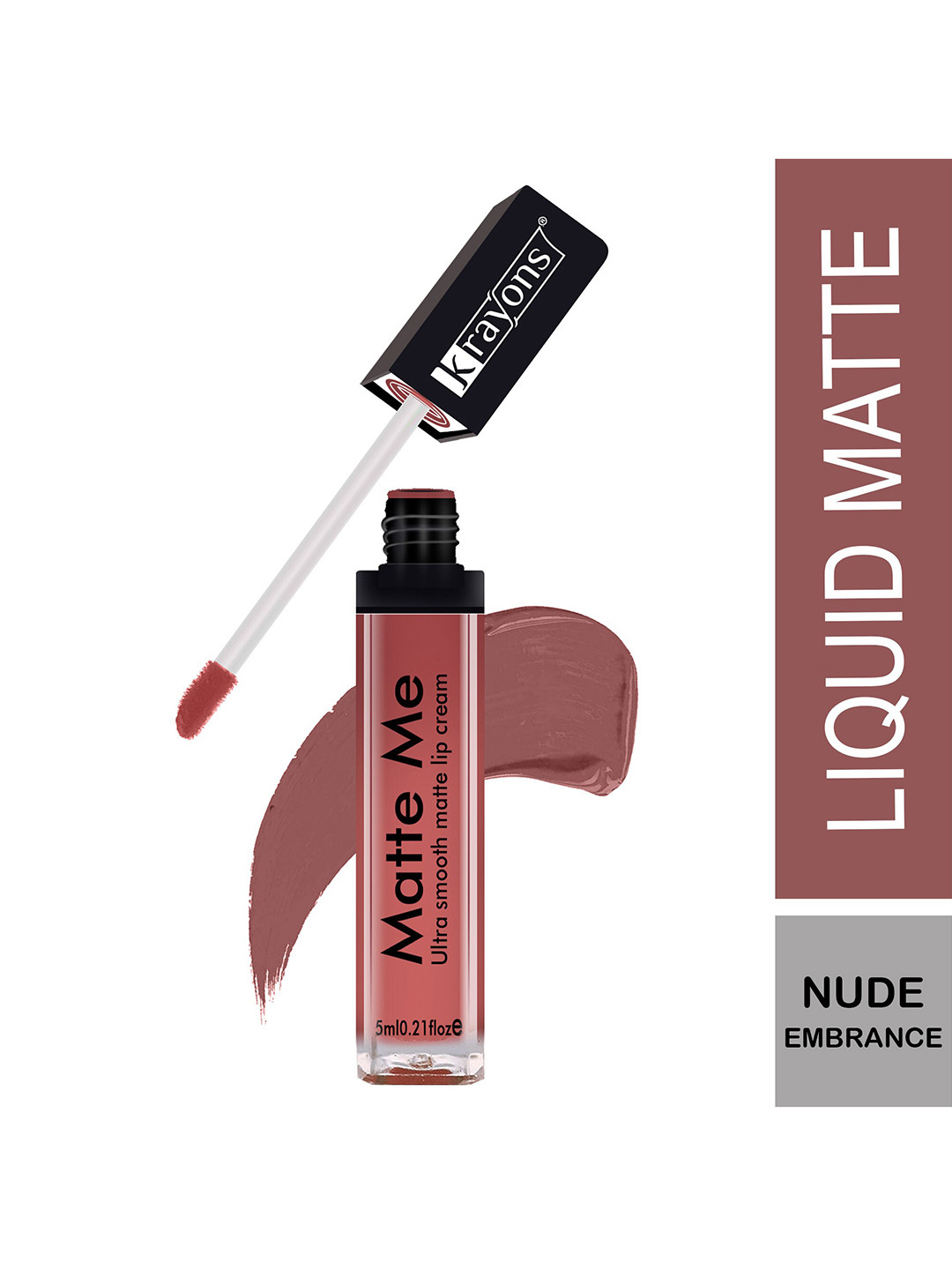 krayons Matte Me Ultra Smooth Matte Liquid Lip Color 5 ml - Nude Embrace