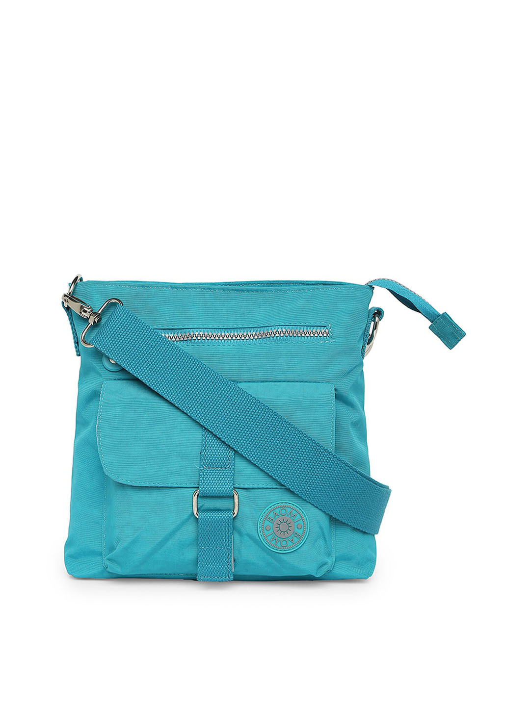 BAOMI Blue Structured Sling Bag