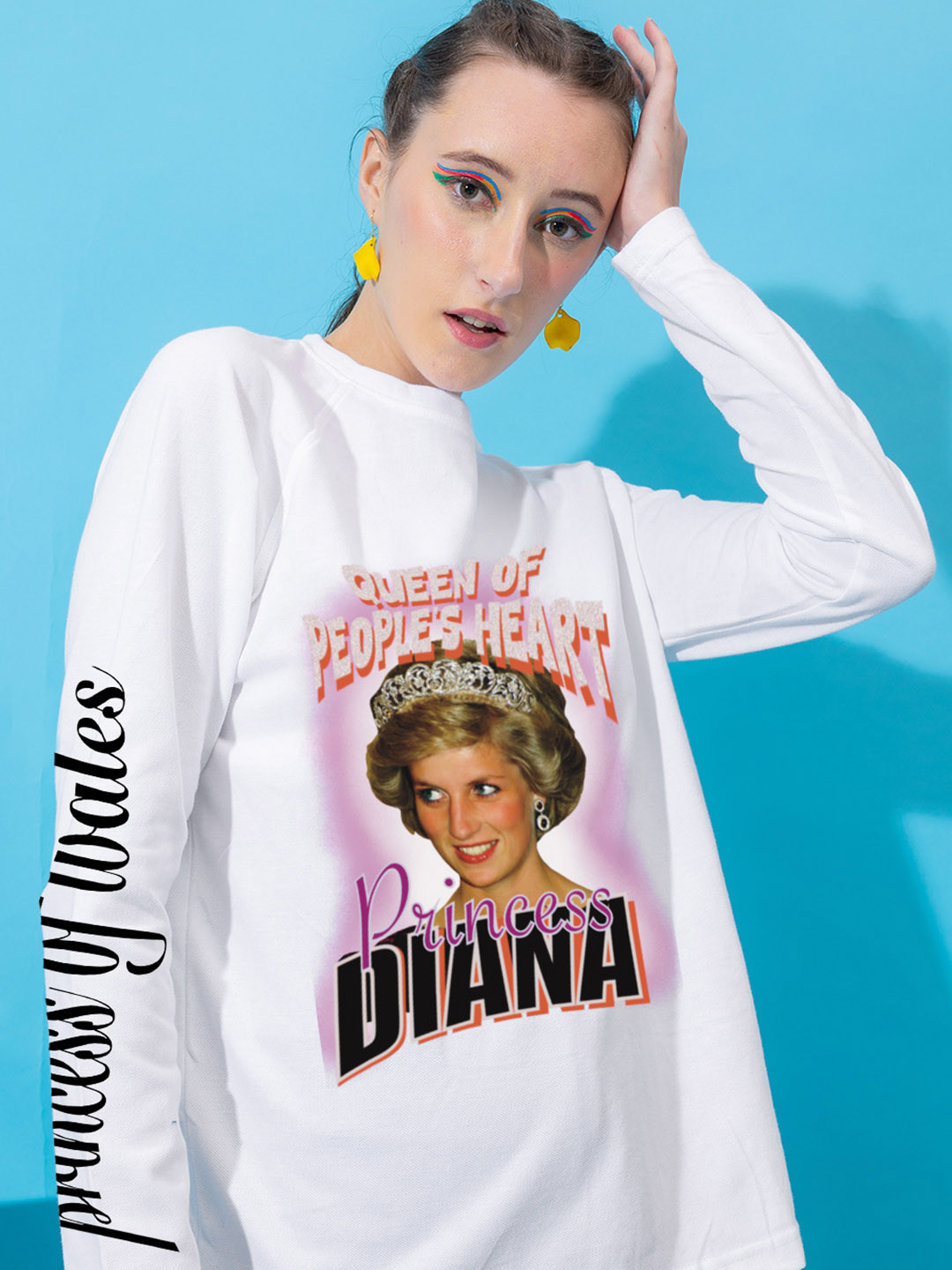 Stylecast X Hersheinbox Women Princess Diana Printed Pure Cotton T-shirt