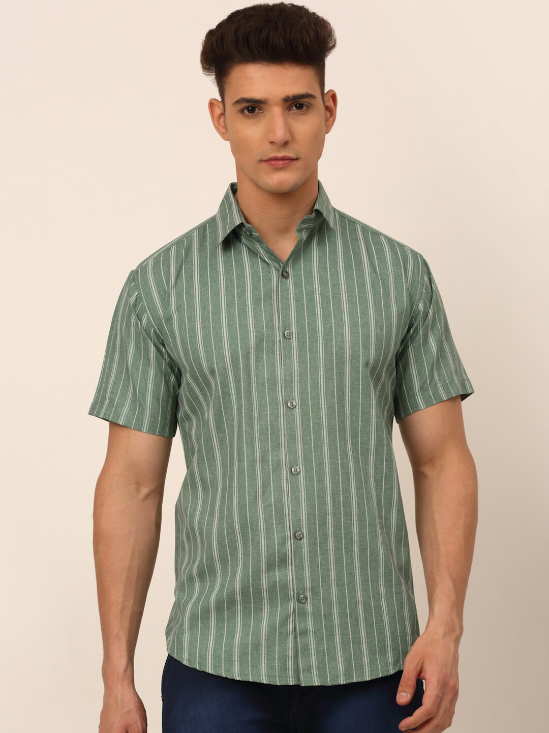 JAINISH Men Classic Striped Casual Shirt