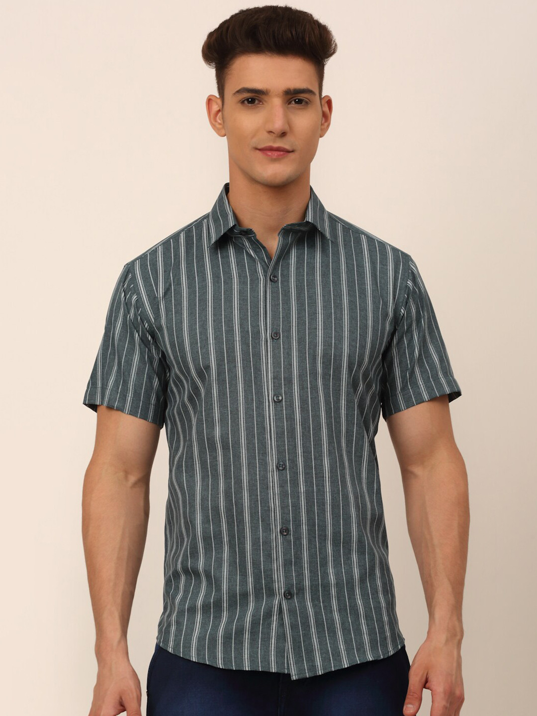 JAINISH Men Classic Striped Casual Shirt