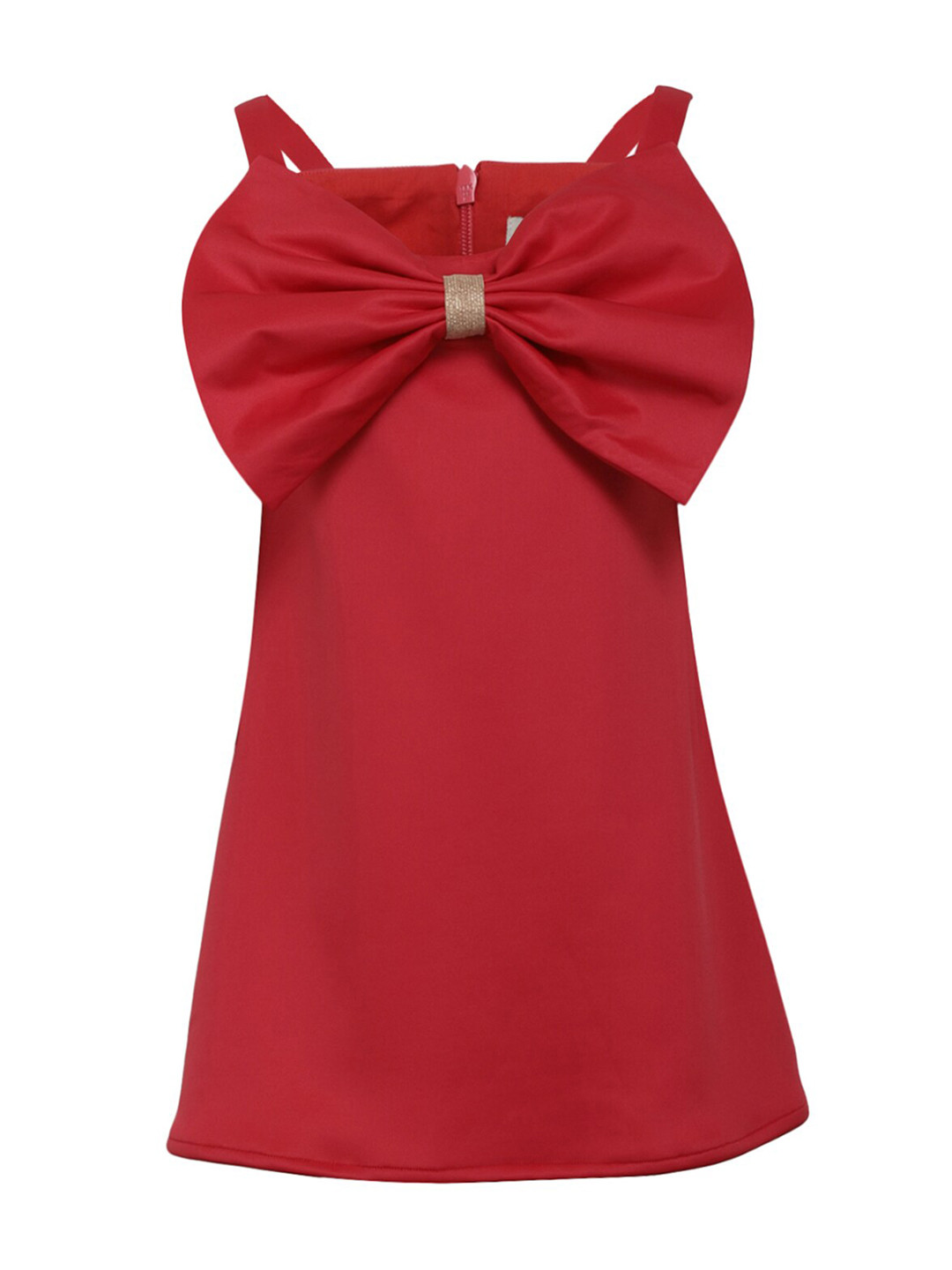 A Little Fable Girls Red A-Line Dress