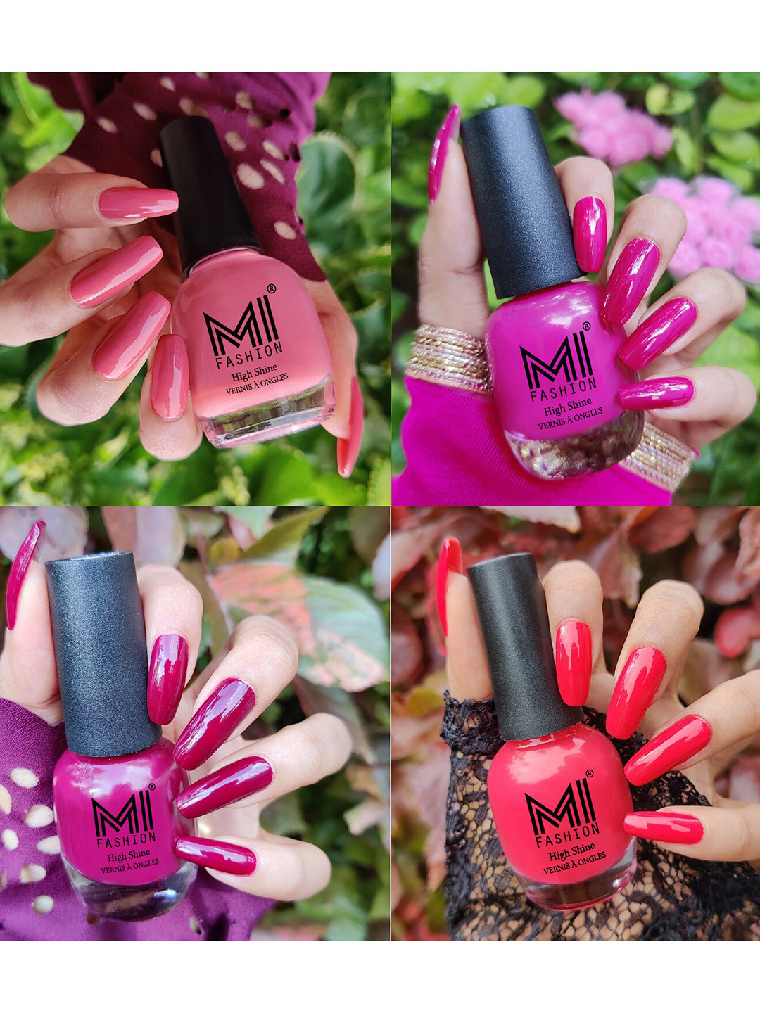 MI FASHION Ultra High Glass HD 3D Shine Long Lasting Nail Polish 60ml