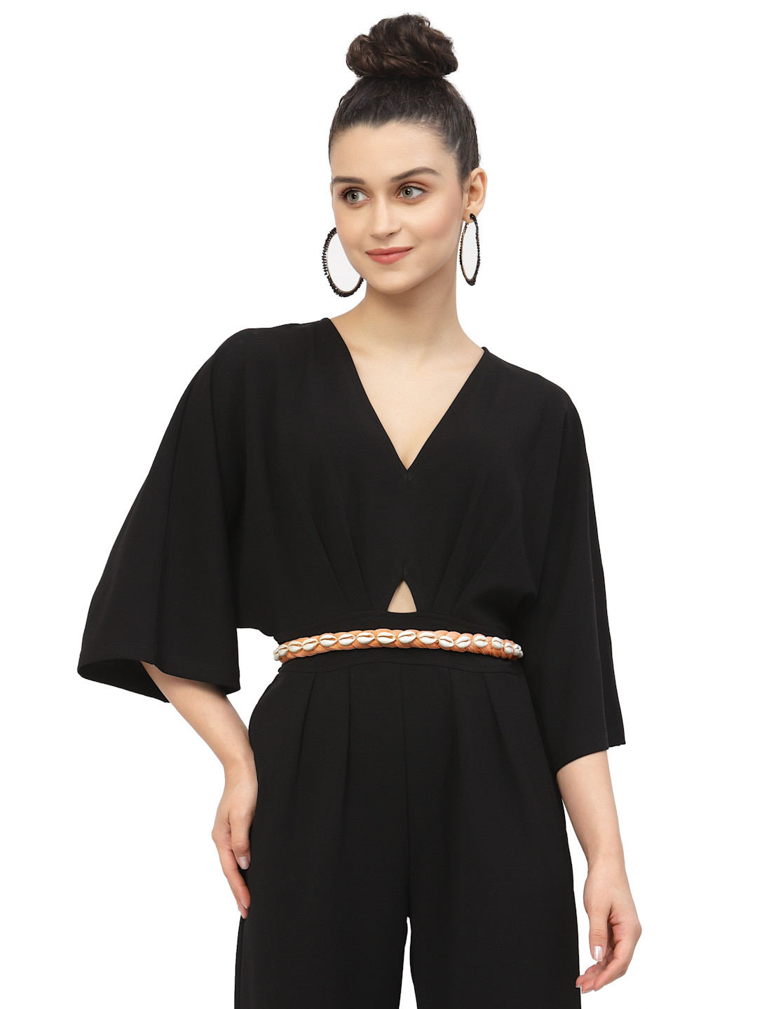 Anekaant Women Coral Braided Cotton Belt