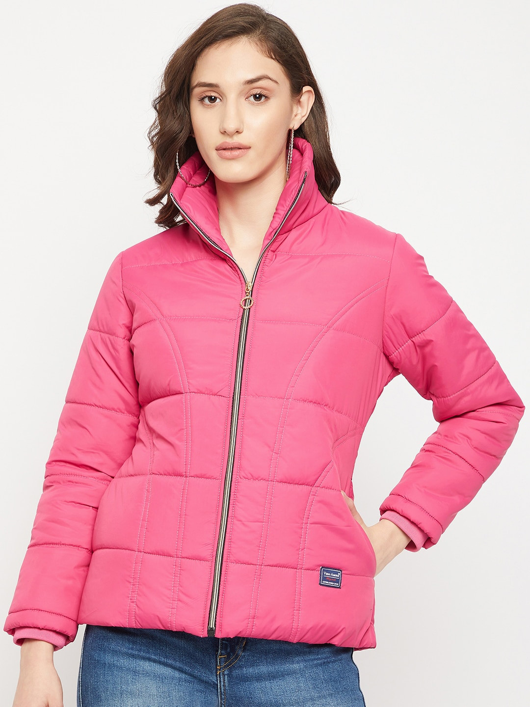 VERO AMORE Women Pink Insulator Padded Jacket