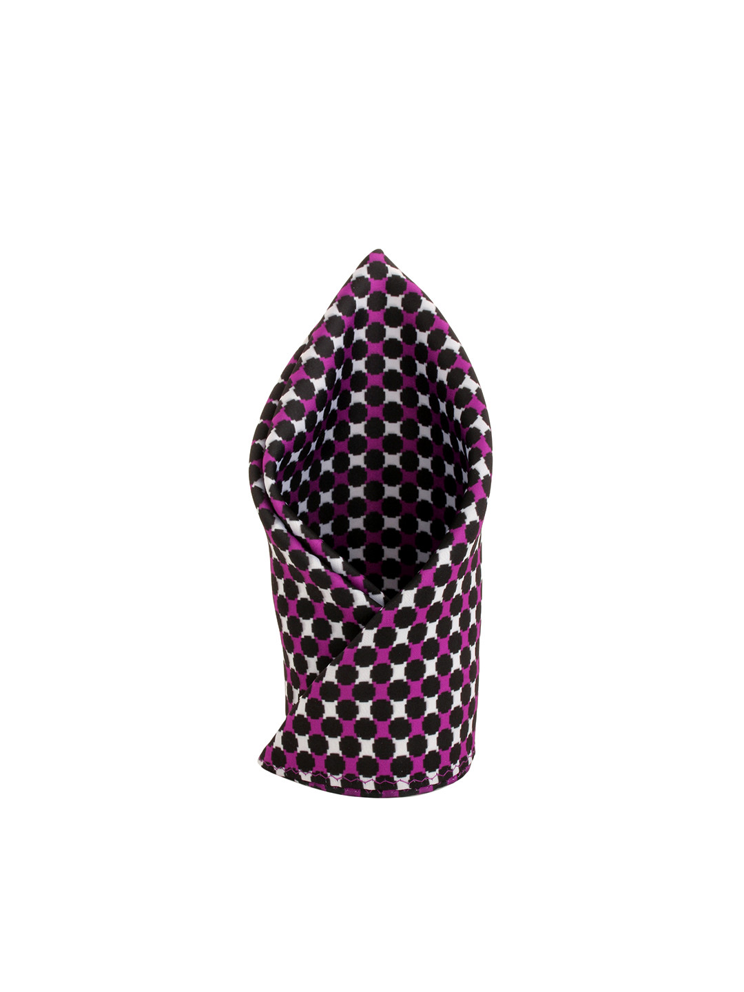 Alvaro Castagnino Men Black & Purple Printed Pocket Square
