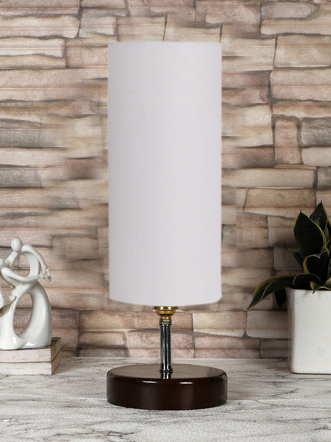 Devansh White Solid Wood Table Lamps