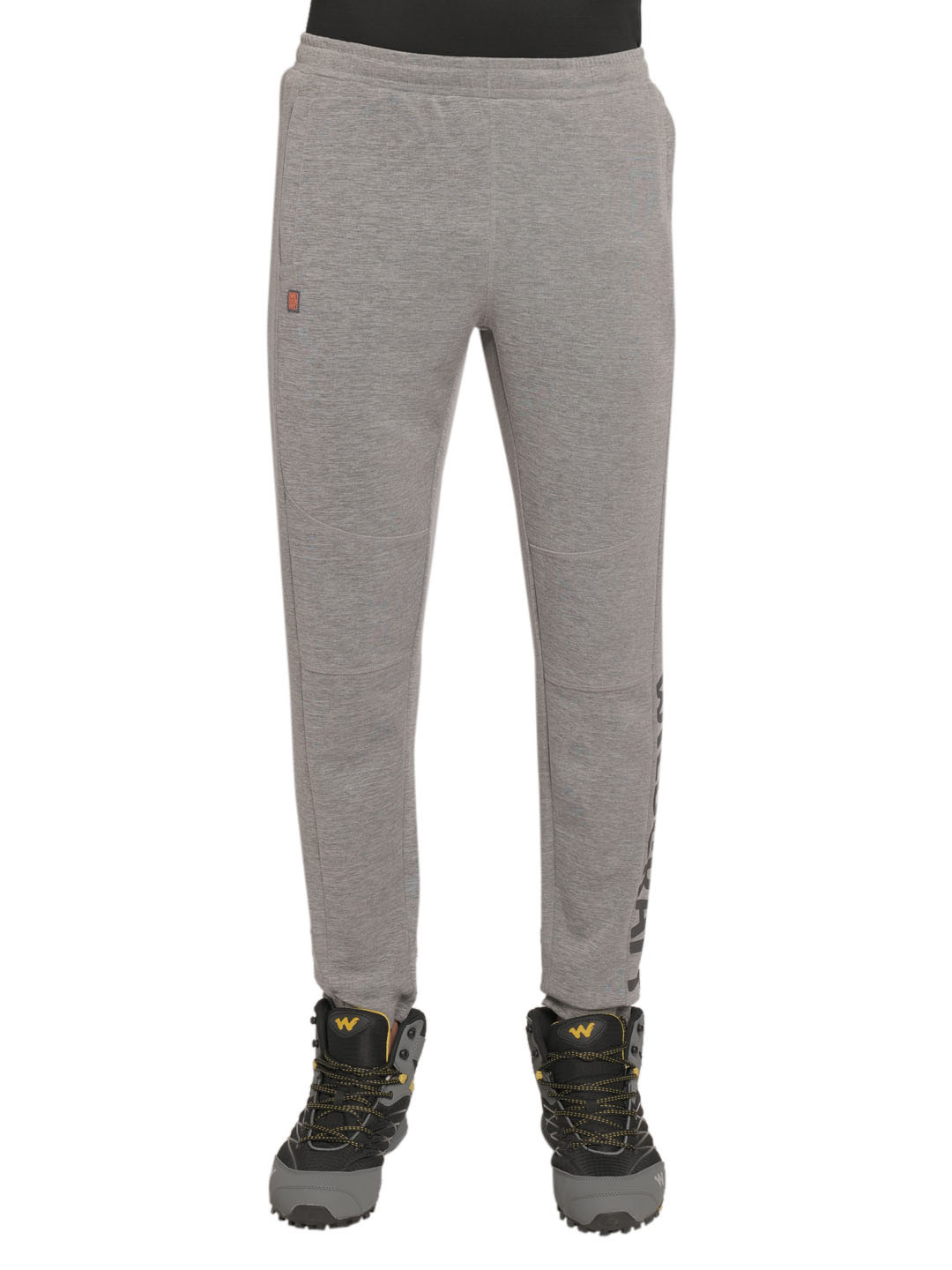 Wildcraft Men Grey Brand Logo Printed Track Pant