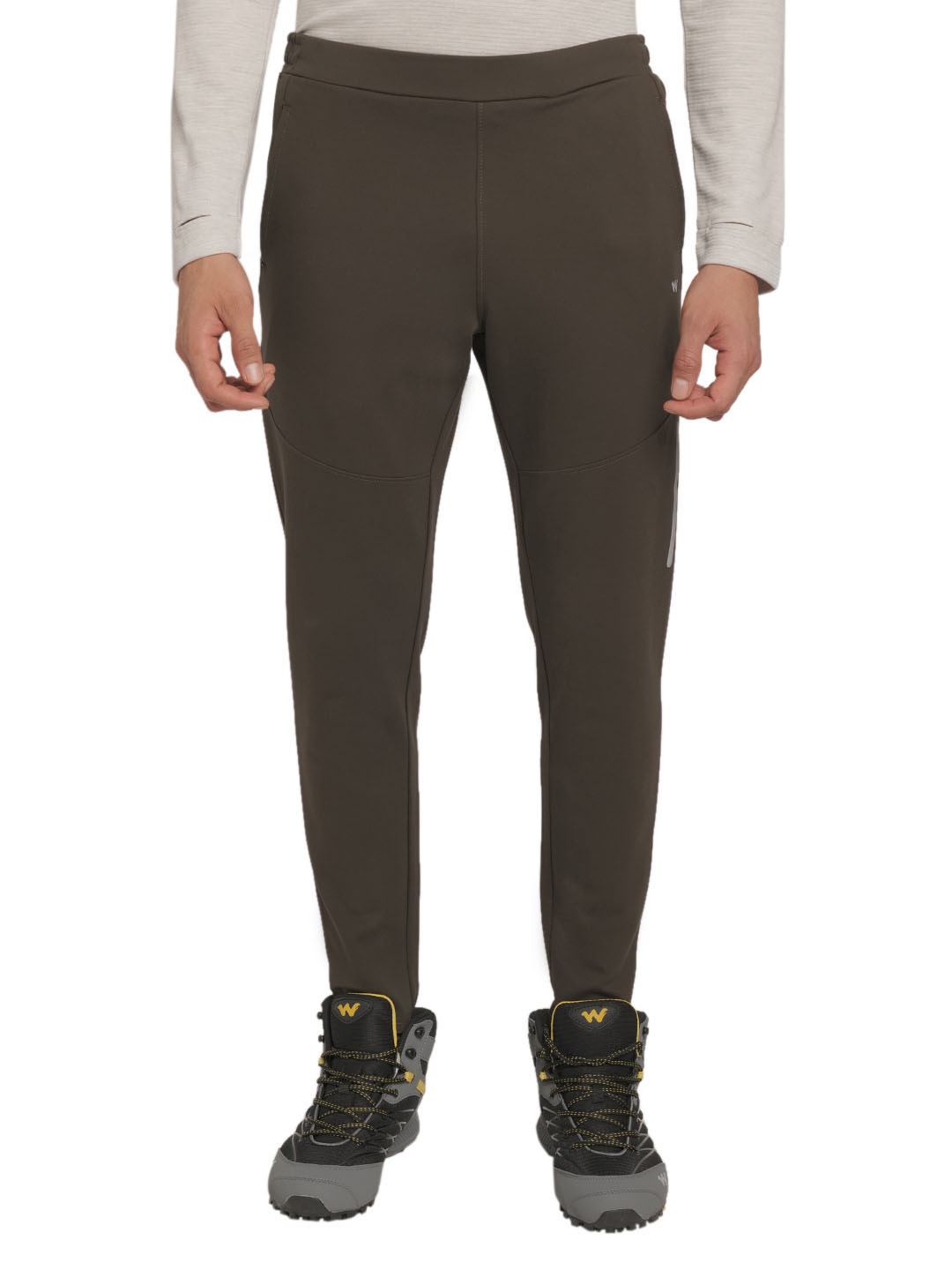 Wildcraft Men Olive Green Solid Track Pant