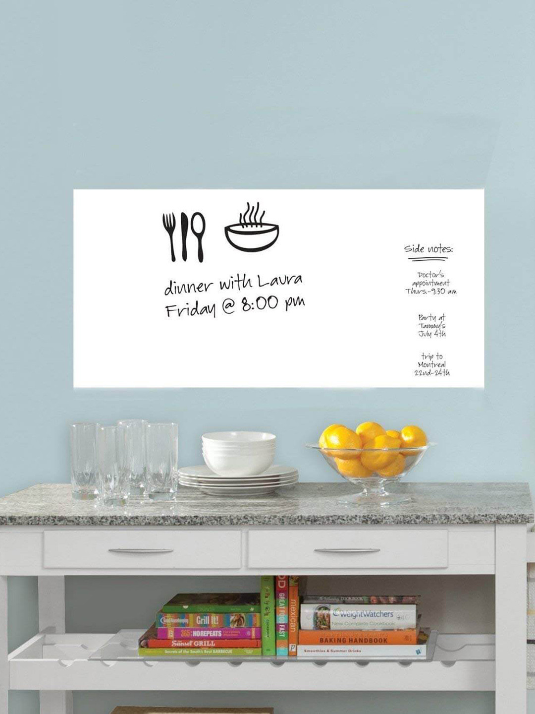 Awestuffs White Solid Board Stickers